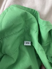 Womens Green Solid Collared Short Sleeve Button-Front Shirt Dress XS
