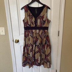 Axcess multicolored A-line dress with a boho vibe 100% cotton