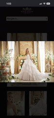 Morilee Dress Womens 8 White Tulle Ball Gown Beaded Back Wedding Bridal Veil