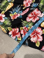 Hell Bunny Vixen black/multi ‘Maui’ floral tropical cut out mini dress small