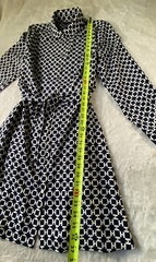 Tommy Hilfiger Shirt Dress Womens Large Geo Logo Print Button Front Belted