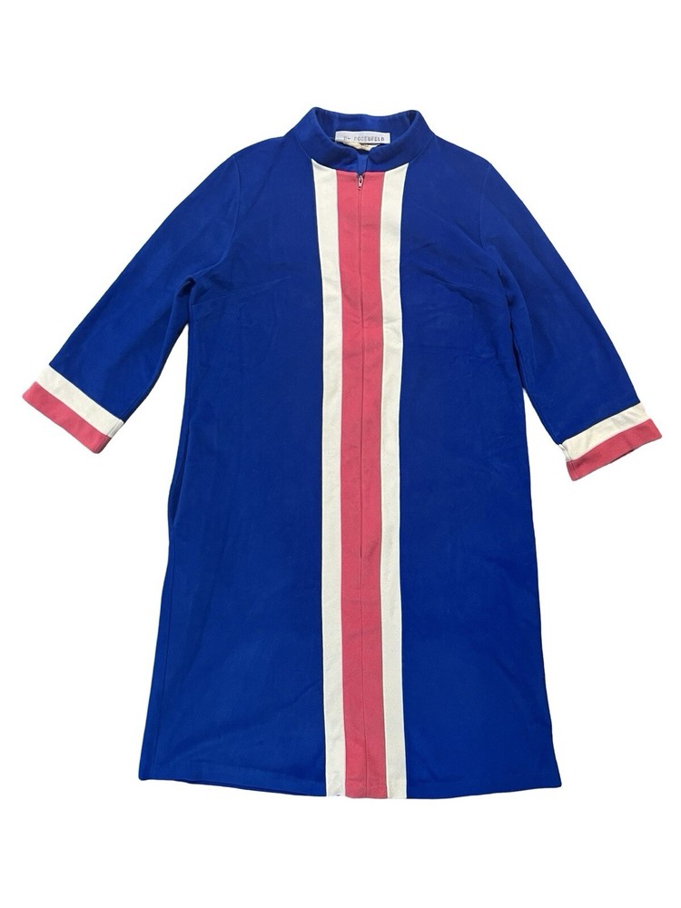 Vintage Vanity Fair Blue Dacron Polyester Sleep Dress – Size 14