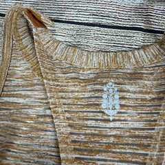 Free People Movement NWT Skort Mini Dress Medium Sheer Striped Open Racer Back