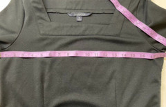 Chadwicks dress size M black stretch square neckline excellent condition