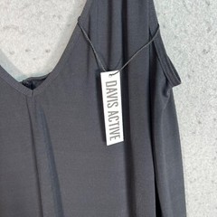 Davis Active Black Sleeveless Maxi Dress L/XL Nylon/Spandex Blend NEW!
