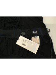 D&G Dolce and Gabbanna one shoulder dress with beads, velvet & sequins Sz US 10
