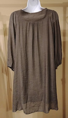 NWT Indigo Rose Green Solid Lined Lace Trim 3/4 Sleeves Dress Size: L