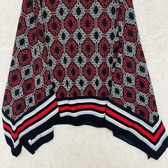 Tommy Hilfiger Dress 6 Black Asymetrical Hem Fairygoth BoHo Chic Grunge Empire