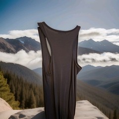 Active Basic Grey Large Jetsey Long T- Shirt Sheath Dress 0064