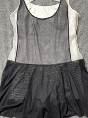 Free People Movement Size Medium Downtown Drop Shot Dress Jumpsuit Black/White