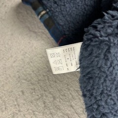 Tartans Dress Womens Medium Blue Plaid Fleece Lined Sleeveless Back Button NWT