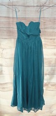Tevolio Women&rsquo;s Dress Size 14 Teal Strapless Formal NEW LBB76