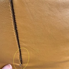 Kirrily Johnston Size 8 Aus 4 US Mustard Brown Leather Mini Wrap Dress Vintage