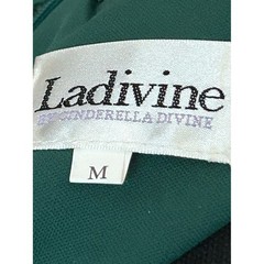 Ladivine Emerald 3D Floral Beaded Lace Corseted Side Slit Dress Medium Prom Hoco