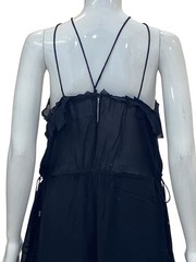 Isabel Marant Etoile Women&rsquo;s Betty Spaghetti Strap Ruffle Short Mini Dress S 34