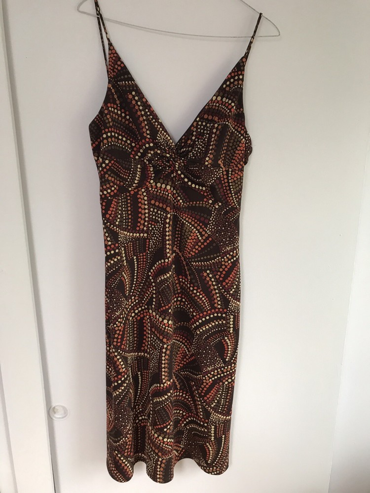 Laundry Shelli Segal multicolor thin straps lined sundress size 10