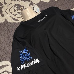 PUMA x Mr Doodle Men&rsquo;s XL Black Short Sleeve Crew Neck Graphic Tee Shirt
