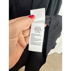 J.Crew V-neck mini dress with eyelet trim In Black Size XXL