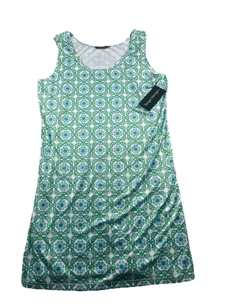 Tango Mango Multicolor Shift Dress Sleeveless Geometric Paisley Women XXL NWT