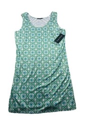 Tango Mango Multicolor Shift Dress Sleeveless Geometric Paisley Women XXL NWT
