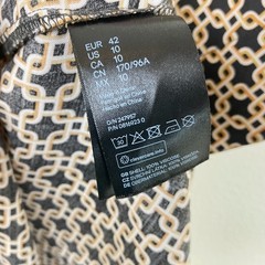 Richard Allen x H&M A-Line Mini Shift Dress Size 10 Mod Geometric Mad Men Retro