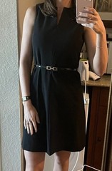 Women’s Theory Wool Work Dress Size 4 Black Business Casual