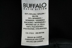 Buffalo David Bitton Dress Karina Sz 0? Black Bodycon Nylon Blend Poly Dress
