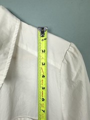 Tuckernuck Callahan Poplin Shirt Dress Half Button Placket Cotton White Size L