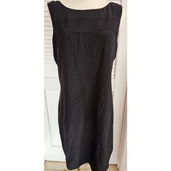 NWT Cynthia Rowley Women&rsquo;s Black Silk Sleeveless Sheath Dress Tie Back Sz 6
