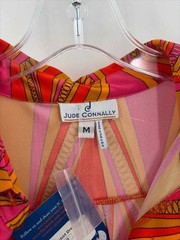 Pre-Owned Jude Connally Orange Size Medium Knee Length Long Sleeve Dress