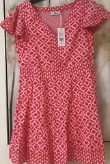 New Vineyard Vines Dress Women’s XS Mix Print Tier Bright Peach