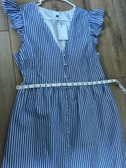 Sugarlips Sandy Striped Evianna Flutter Maxi Dress Size XL new with tags