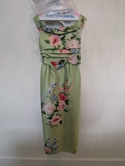 Audrey & Brooks Mother of the Bride Mikado Green Gown 6431, Size 4