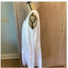 NWT J.Jill Sleeveless Linen Dress capsule luxury V Neck Shift Tank Pale Orchid L
