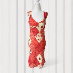 90s/Y2K Patchwork Midi Dress S Jonathan Martin Boho Festival Fairy Romantic