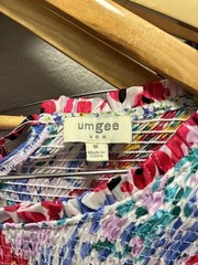 Umgee Women&rsquo;s Colorful Floral Puff Sleeve Top – Size M