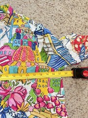 Antica Sartoria colorful Positano artistic art to wear mini dress SZ M/L beach