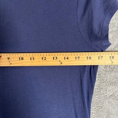 Polo Ralph Lauren Navy Blue Cotton Short Sleeve Maxi T-Shirt Dress Womens Medium
