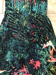 Soma One Shoulder Halter Amazon Tropical Maxi XS Bird Of Paradise Flowers
