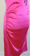 size 8 NWT Vintage BETSEY JOHNSON Pink SILK Pin-Up Retro-Style Dress Y2K USA