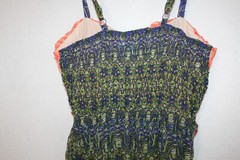 SIZE 8 JOE BROWNS BLUE & GREEN MIX STRAPPY DRESS 8240
