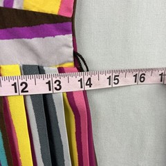 As U Wish Mini Dress Womens Small Striped V-Neck Cut Out Back Party Beach