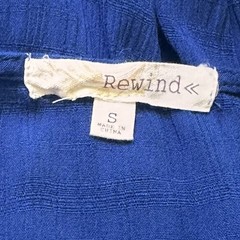 Rewind Blue High-Low Maxi Dress Women&rsquo;s Small Button Front Sleeveless Rayon