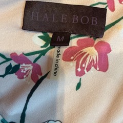 Hale Bob Dress Size M Jersey Center Pleat Split V-neck Asian floral
