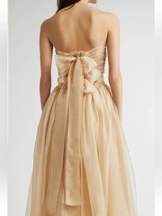 EENK Strapless Silk Organza Gown, NWT, Size S, 995 USD