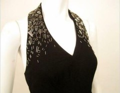 Ted Baker Dress 0 Mini NWT Black Halter Party Dress