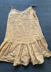 Rowie Dress Womens Small Orange Fringe Spaghetti Strap Lightweight Lined Summer