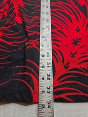 es.se USA Black Red Floral Pattern Short Sleeves Maxi Dress Stretch No Size