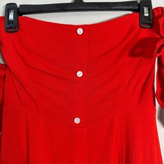 Capulet Giulia Off the Shoulder Mini Dress Womens Small Cherry Red Revolve Party