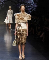 Dolce Gabbana Roman Temple print silk dress IT42